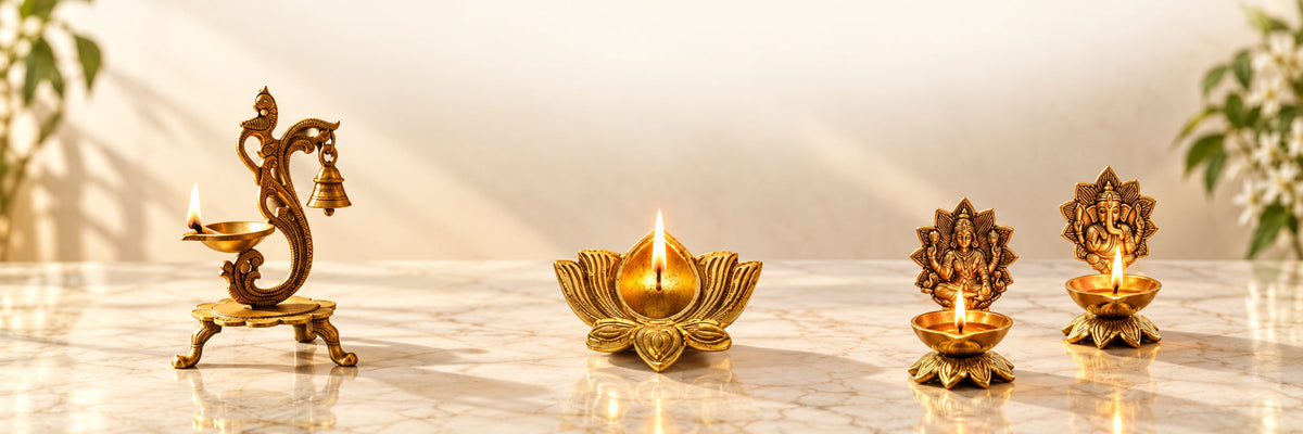 Handcrafted Diyas & Oil Lamps