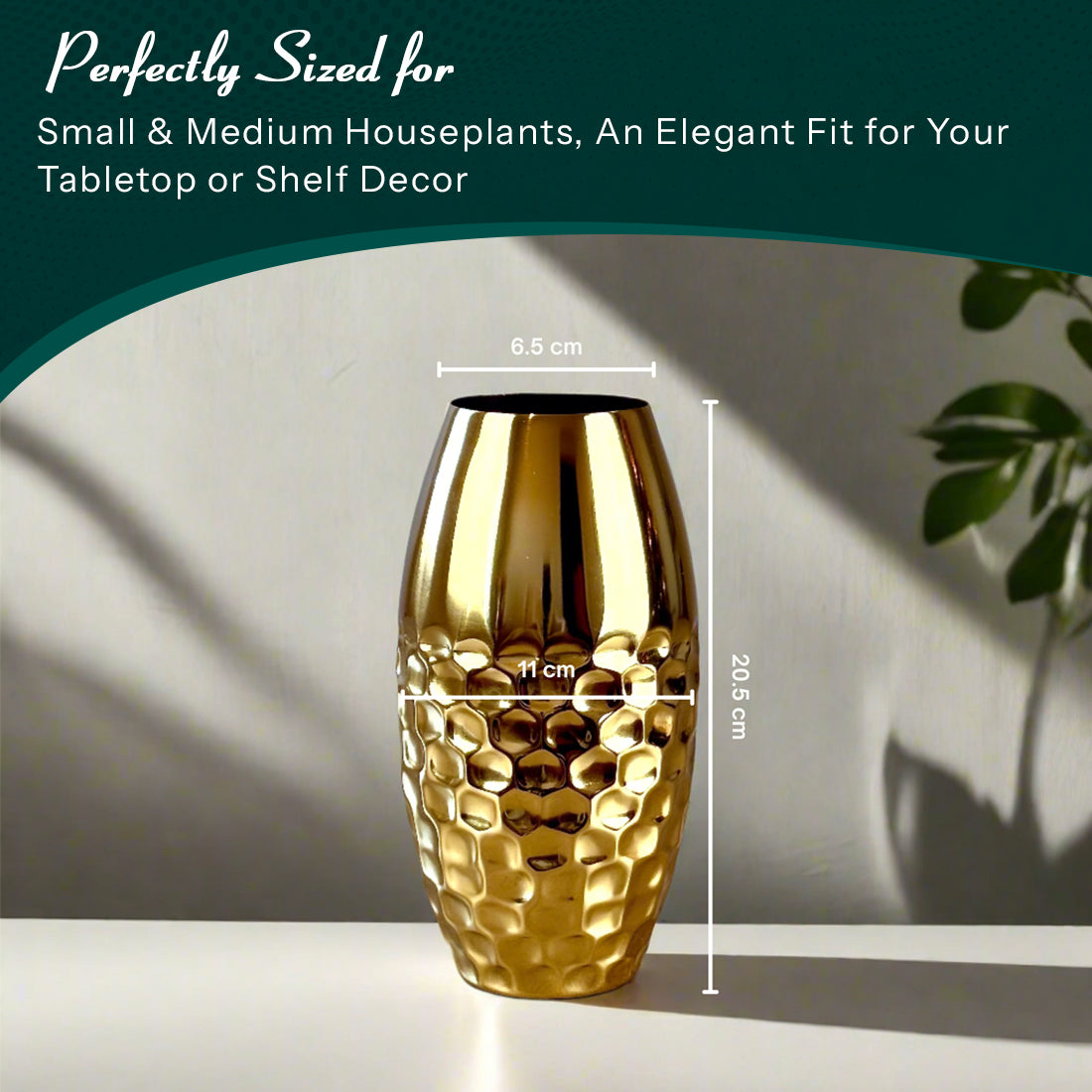 Metal Vase - Gold