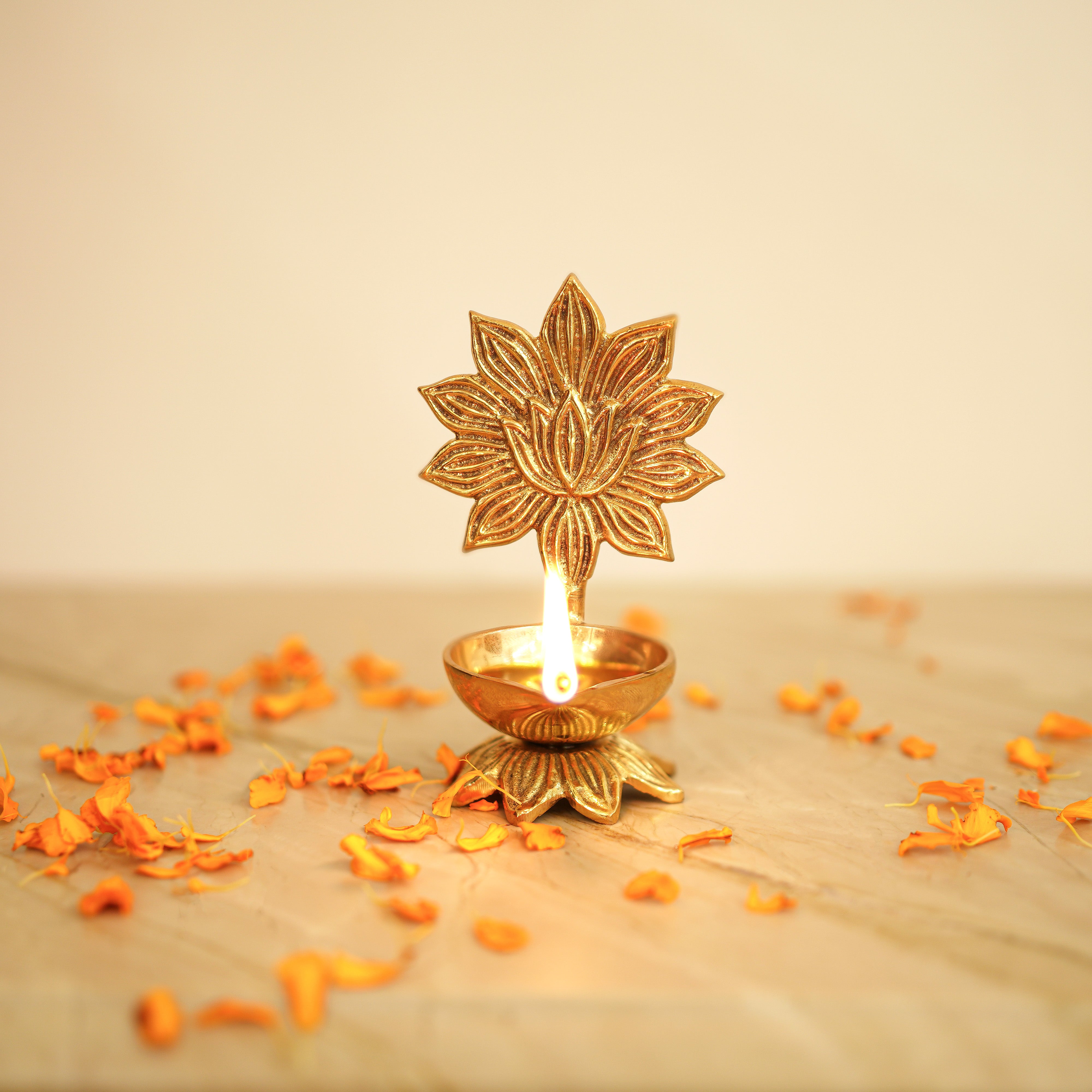 Brass Kamal Diya