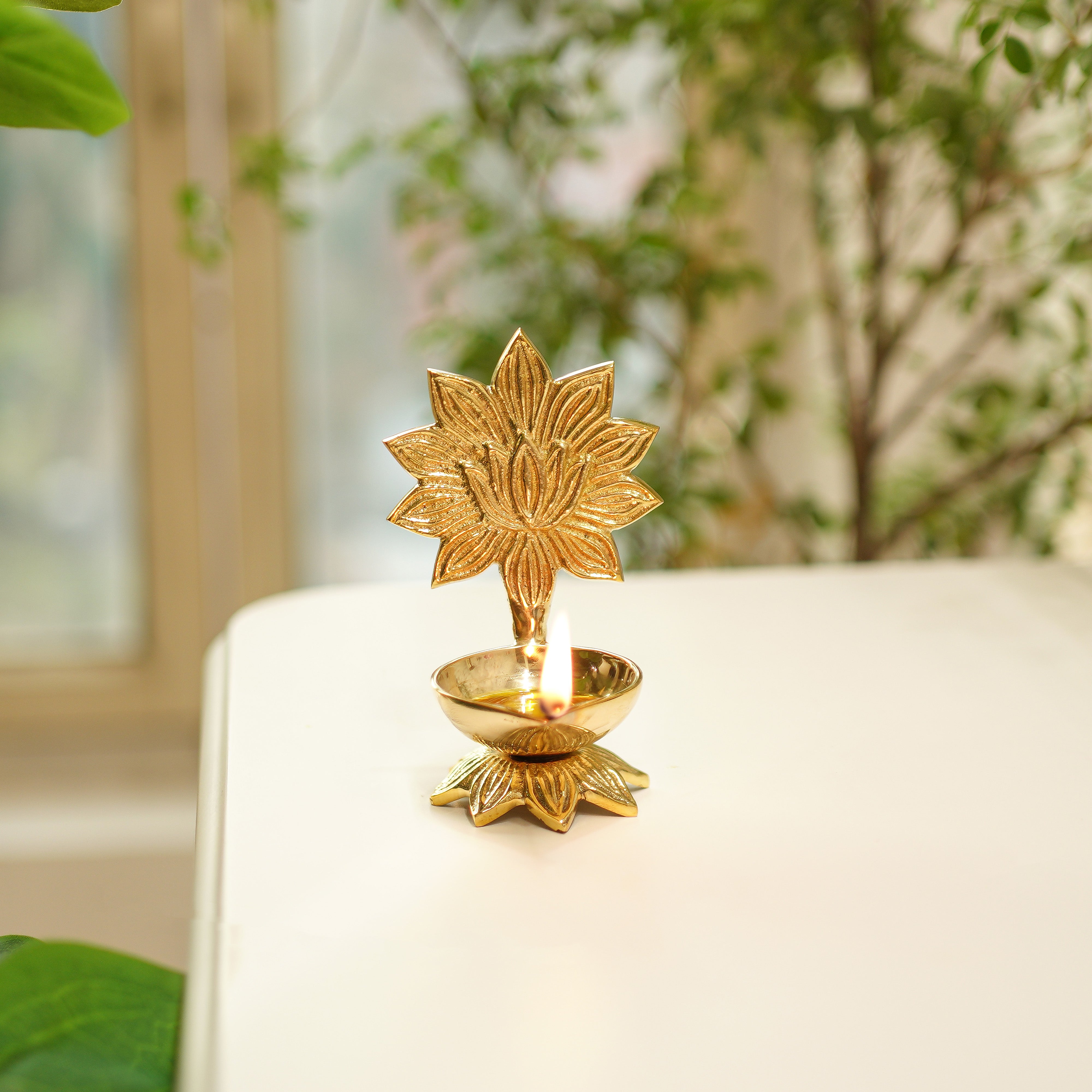 Brass Kamal Diya