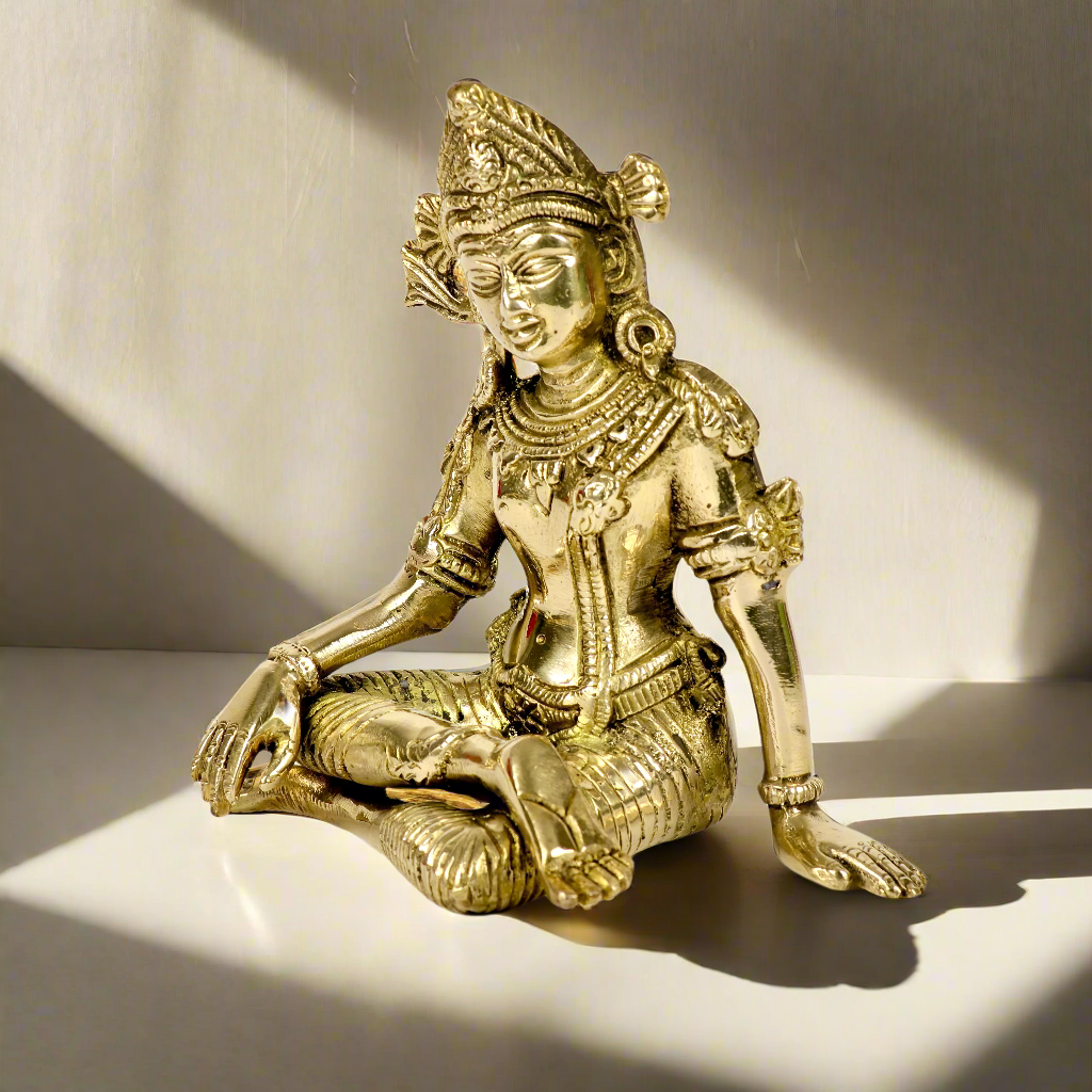 Brass Indra Dev Idol
