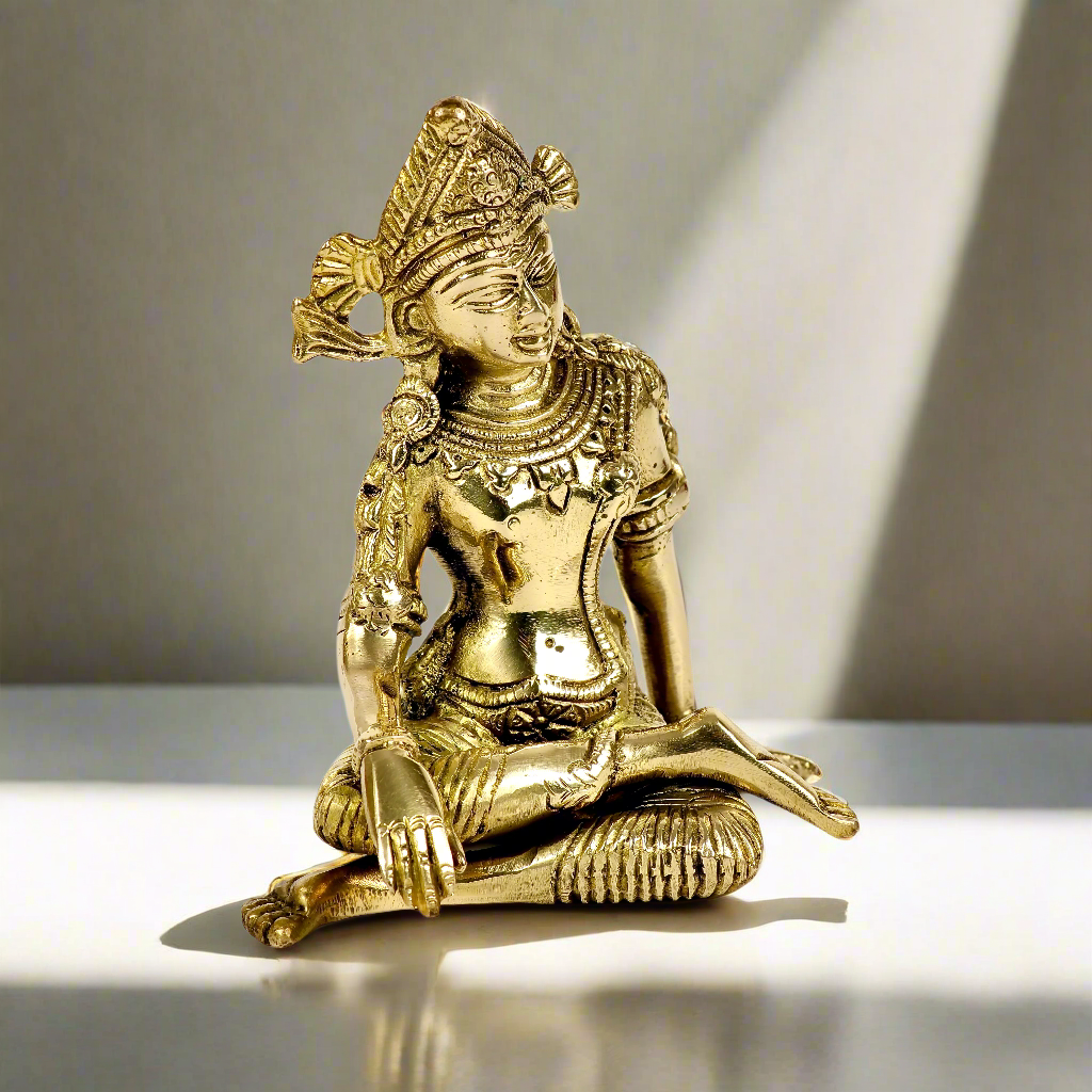 Brass Indra Dev Idol