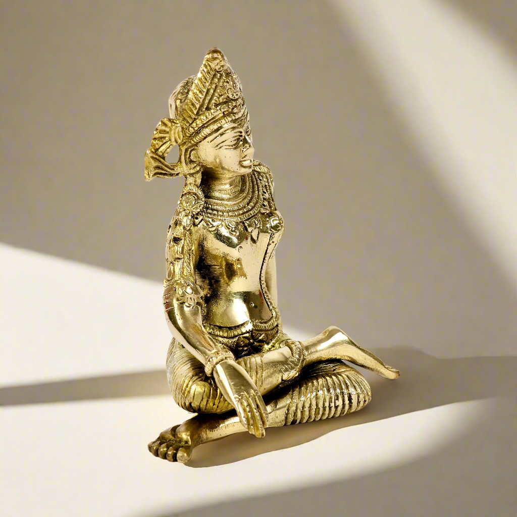 Brass Indra Dev Idol
