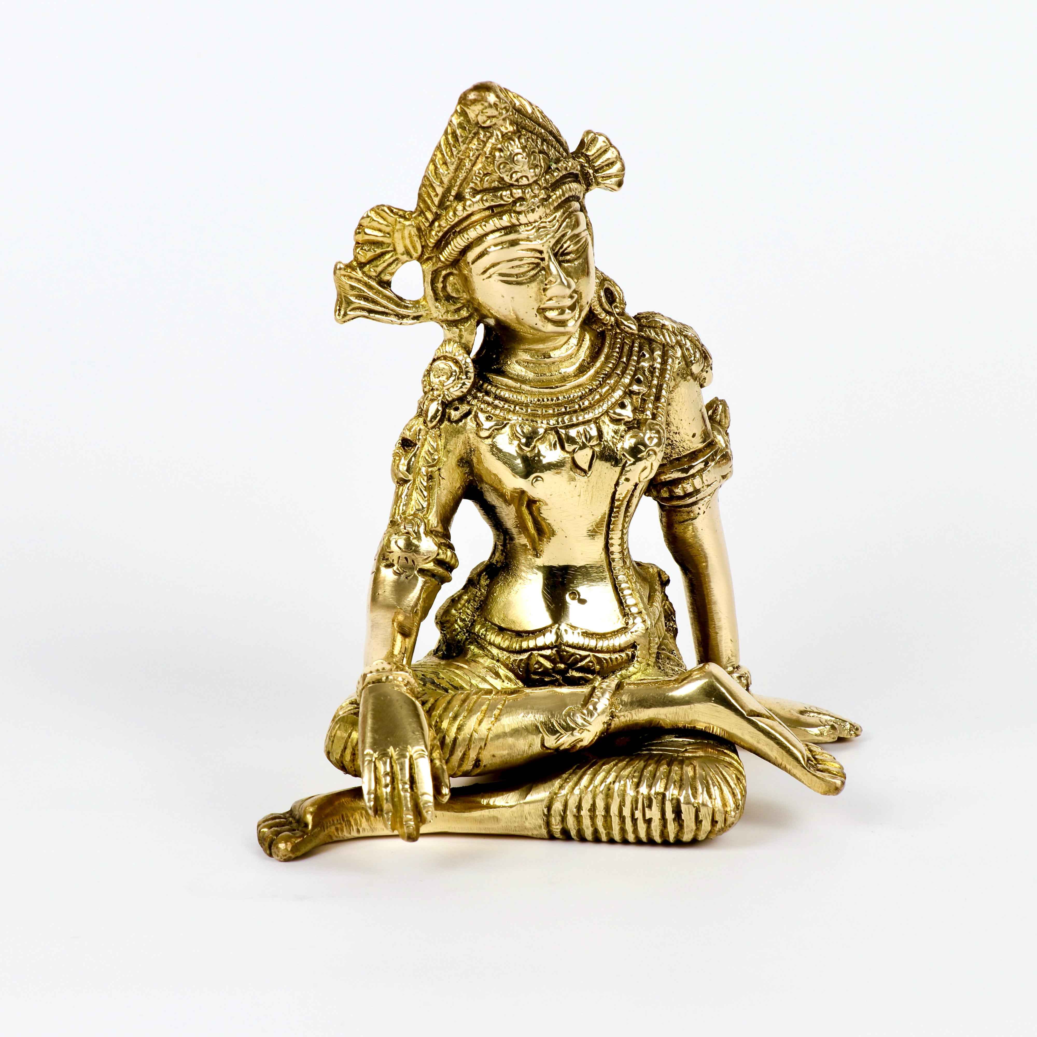 Brass Indra Dev Idol