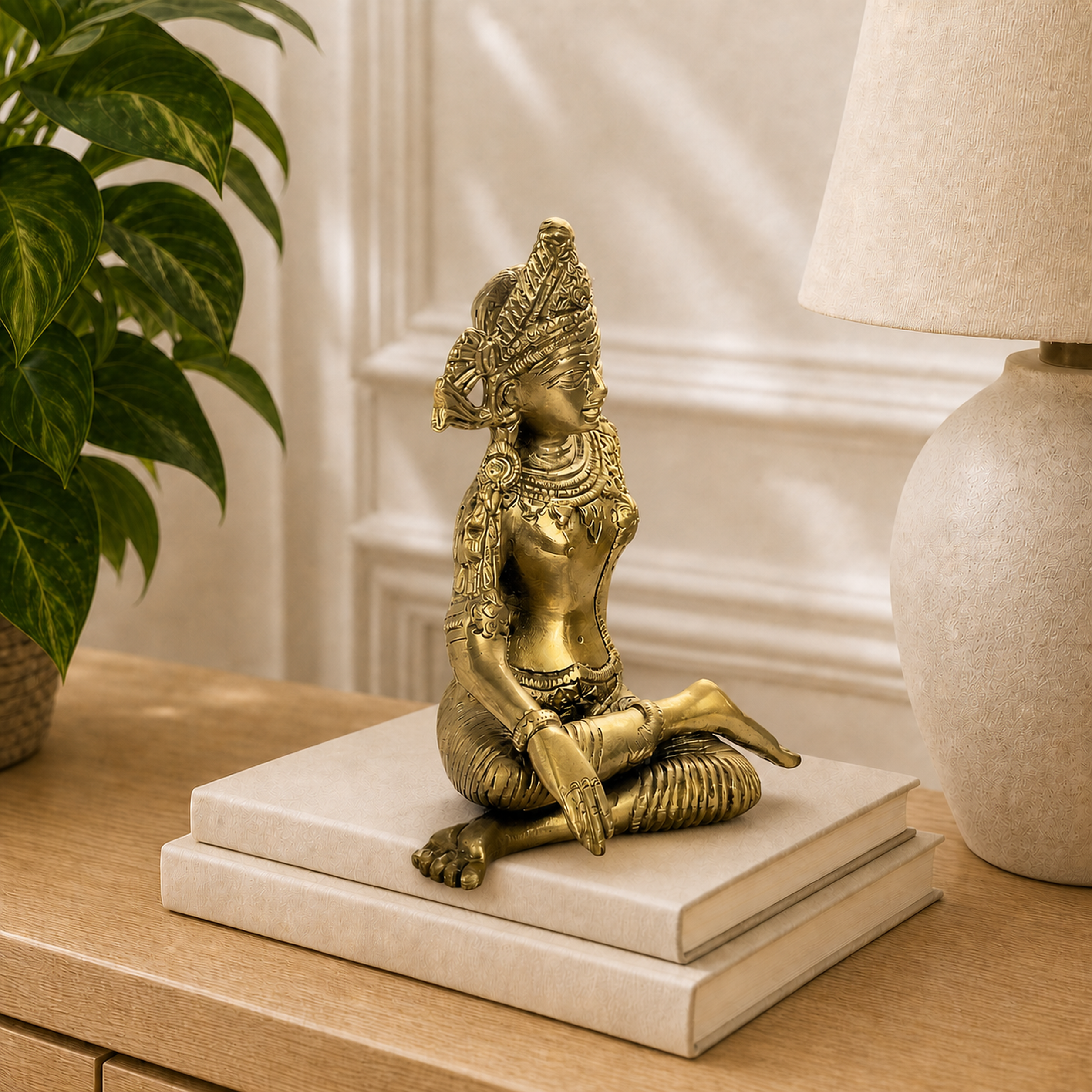 Brass Indra Dev Idol
