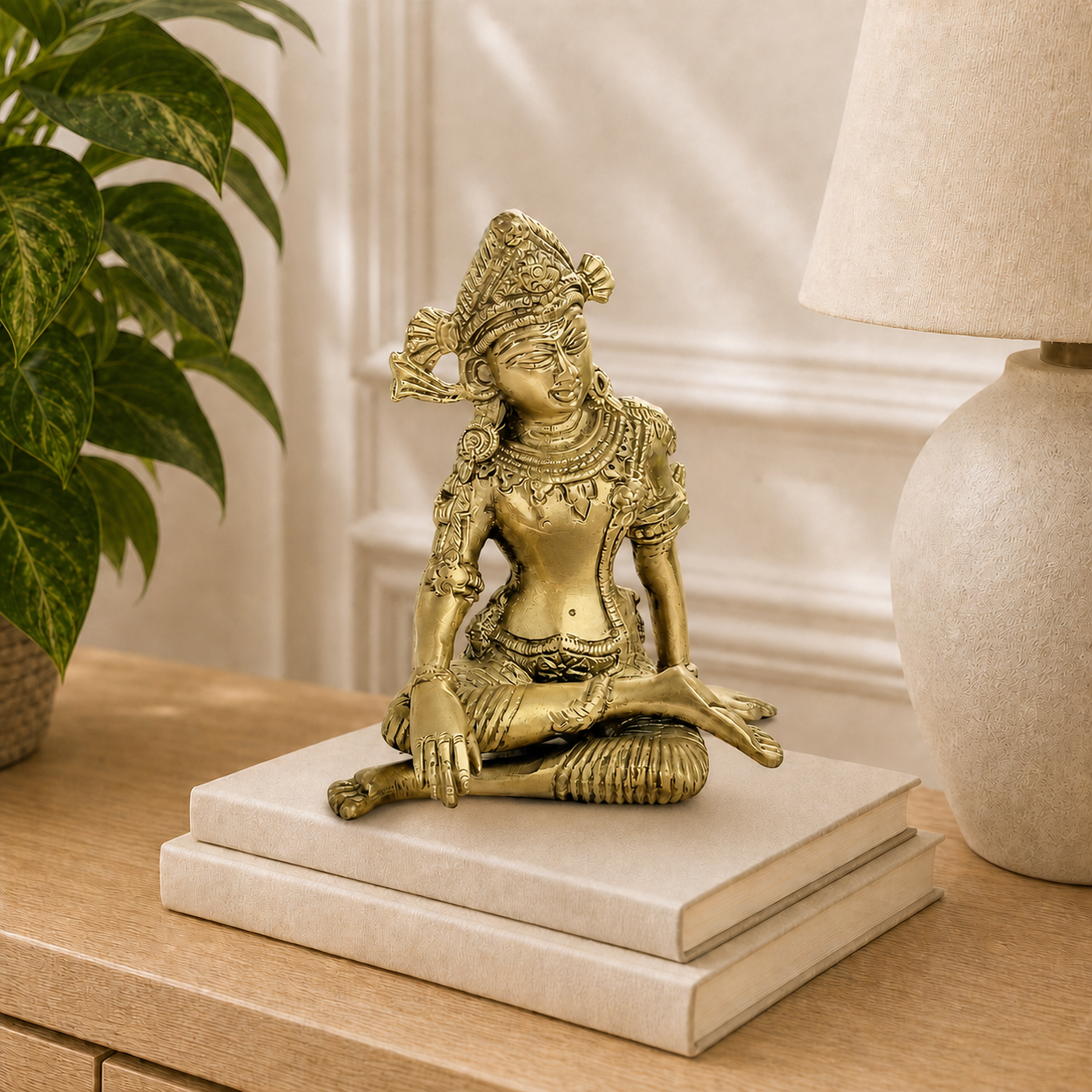 Brass Indra Dev Idol