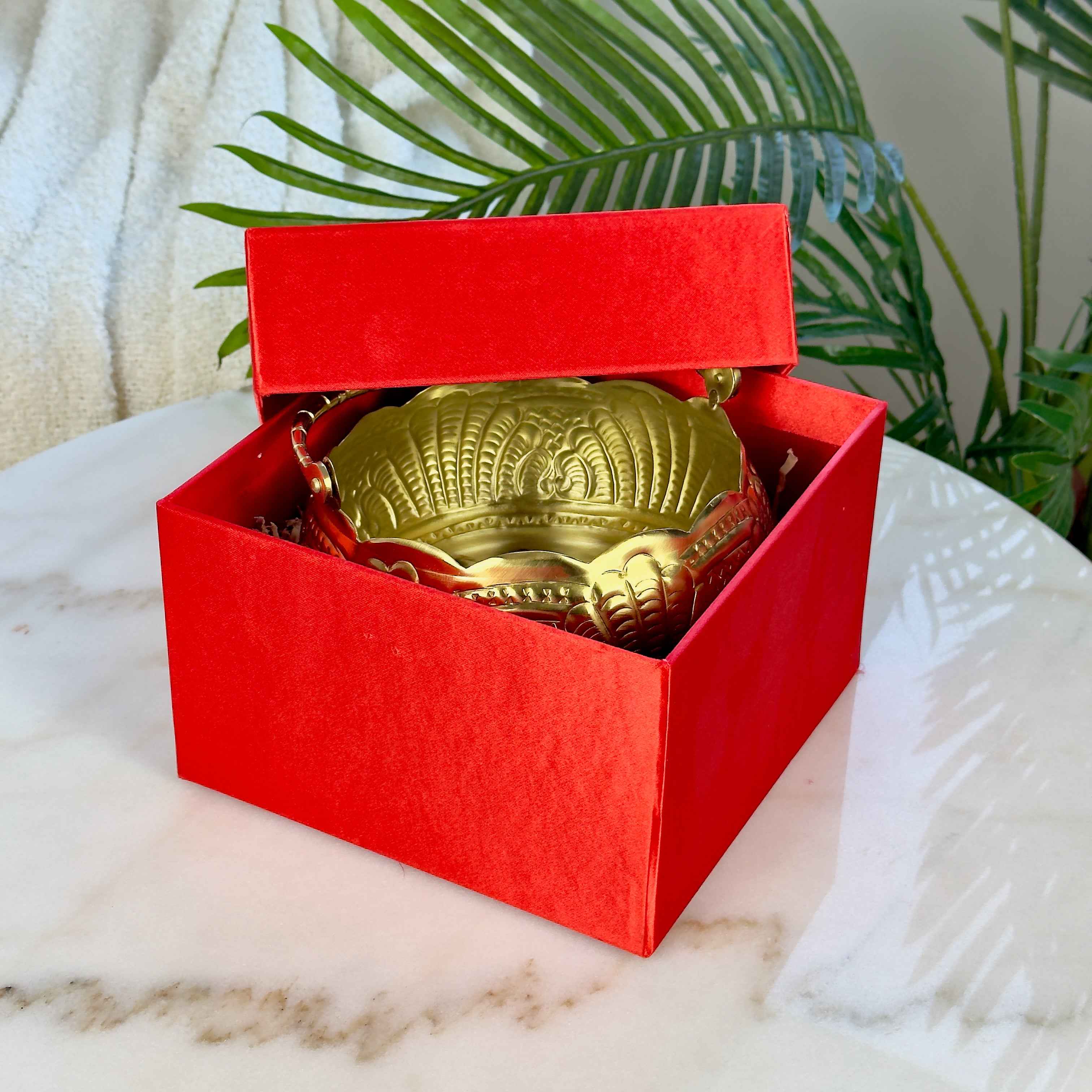 Brass Puspam Basket with gift box