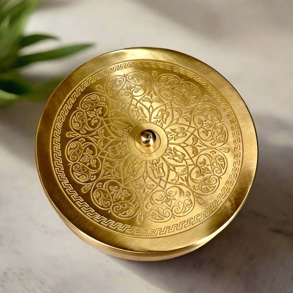 Brass Spice Box with Gift Box