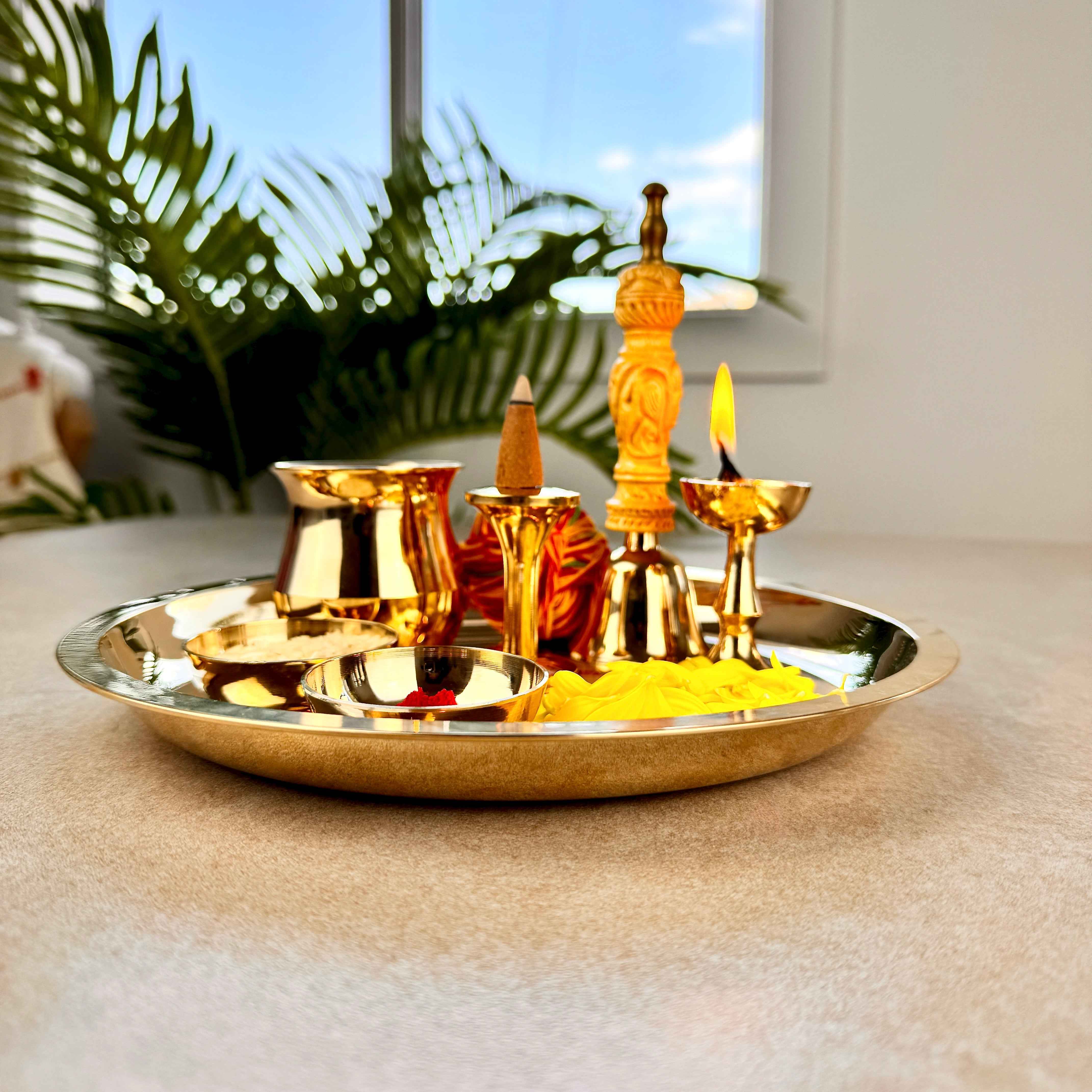 Bronze Pooja Thali Set