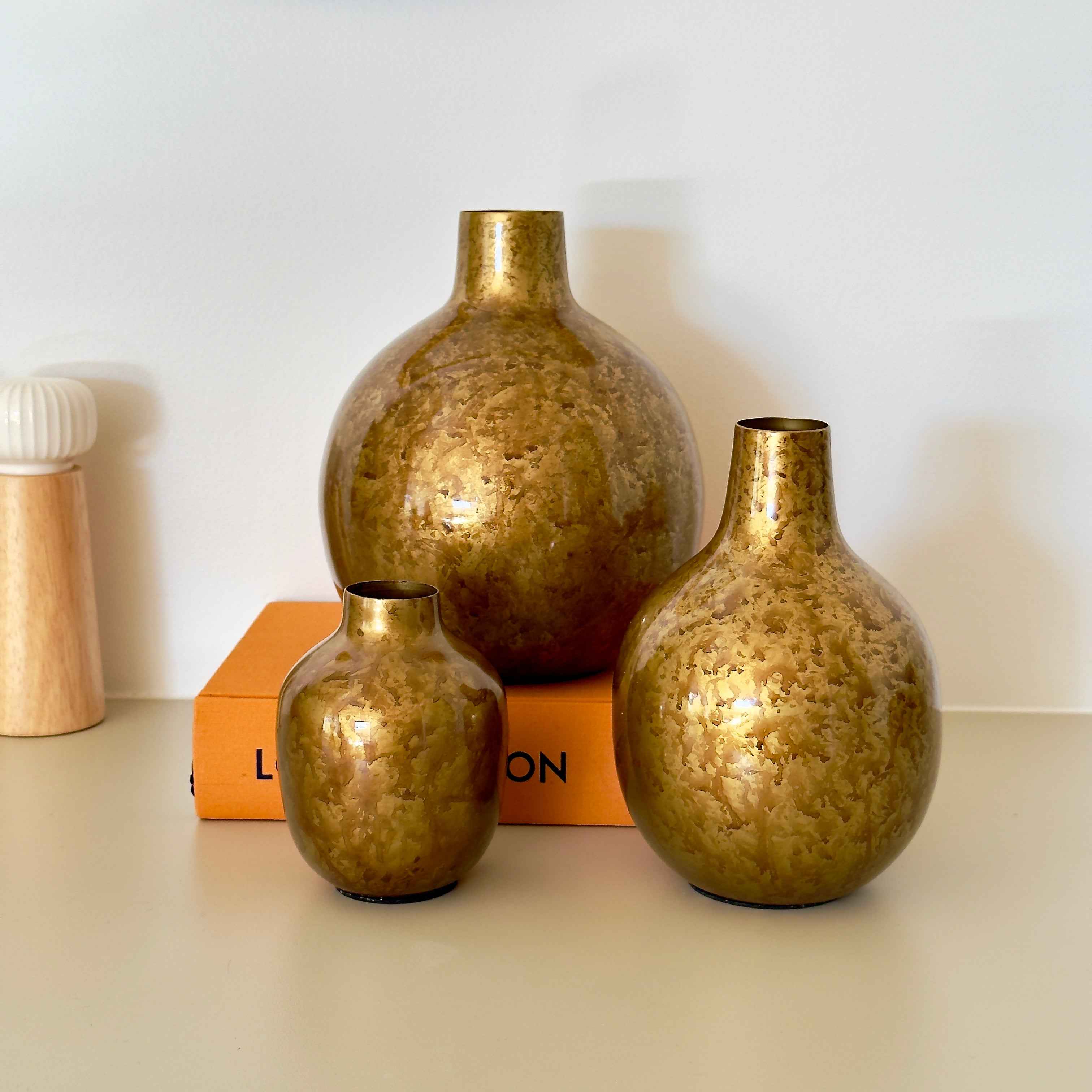 Metal Bud Vase - Set of 3