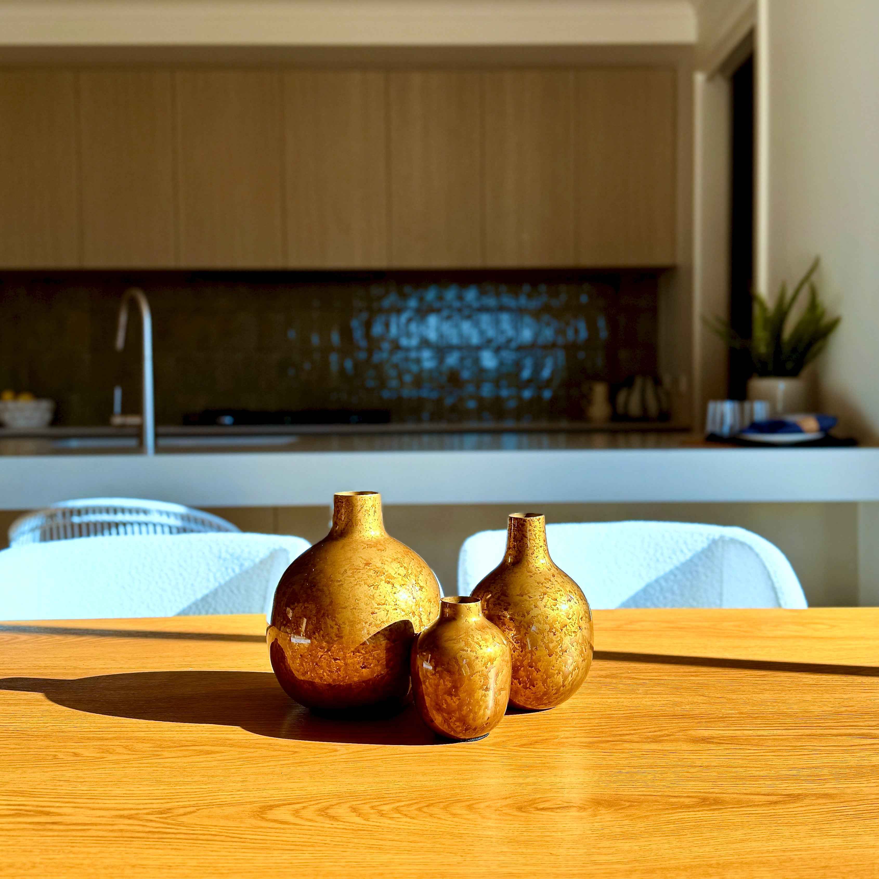 Metal Bud Vase - Set of 3