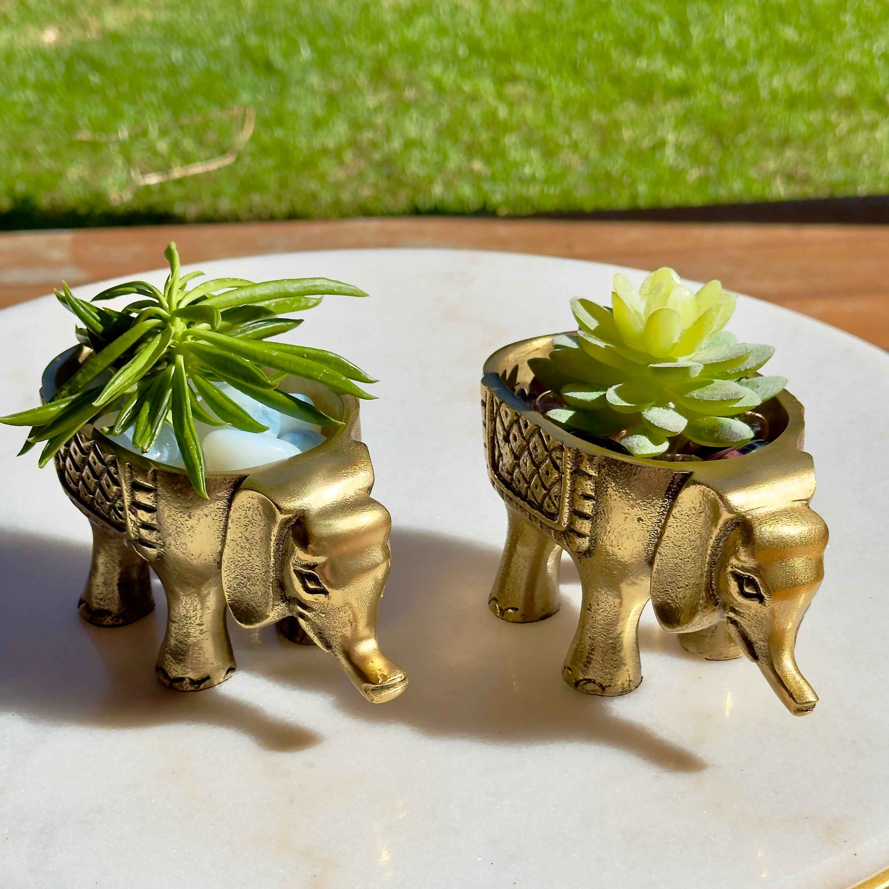 Elephant Antique Brass Finish with Gift Box