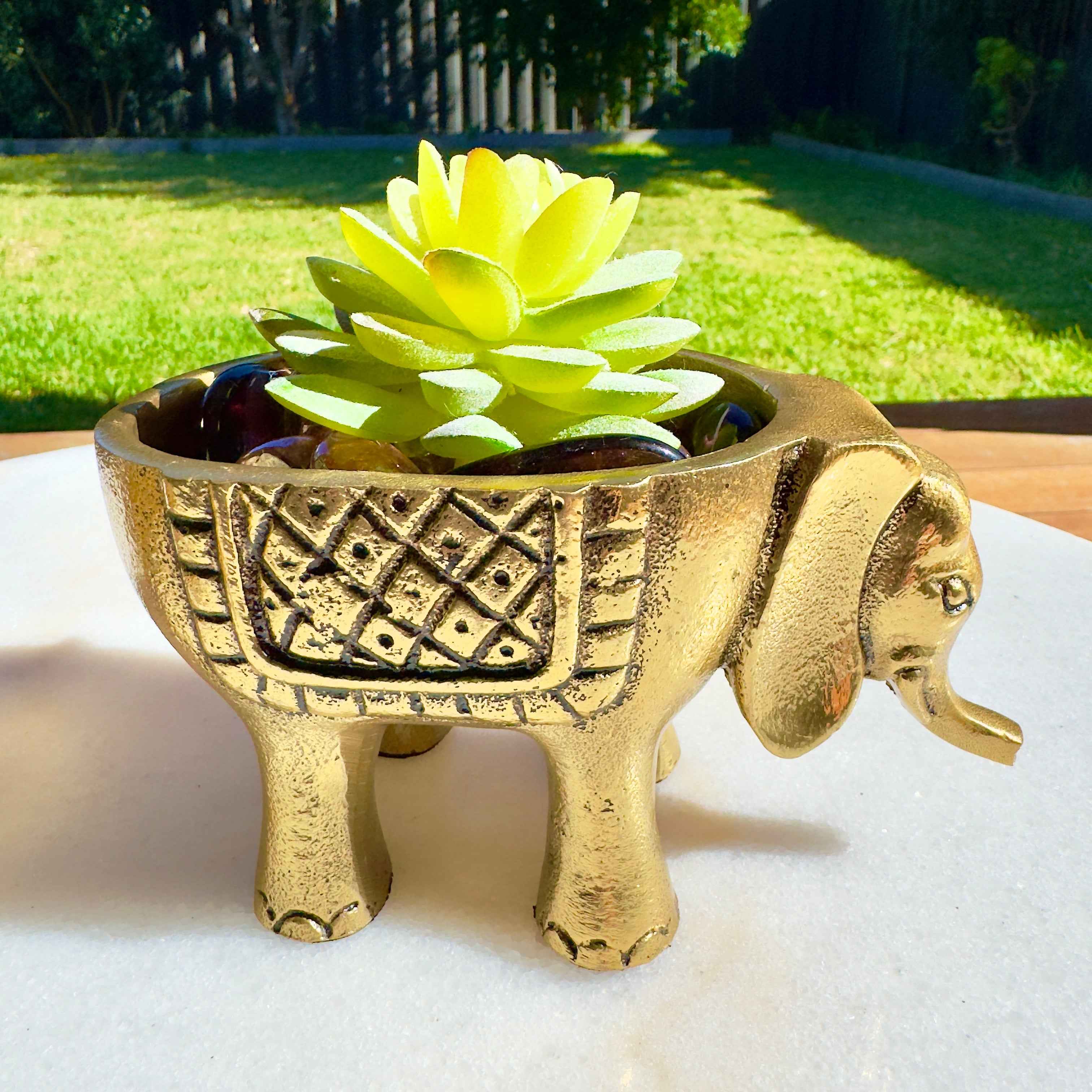 Elephant Antique Brass Finish with Gift Box
