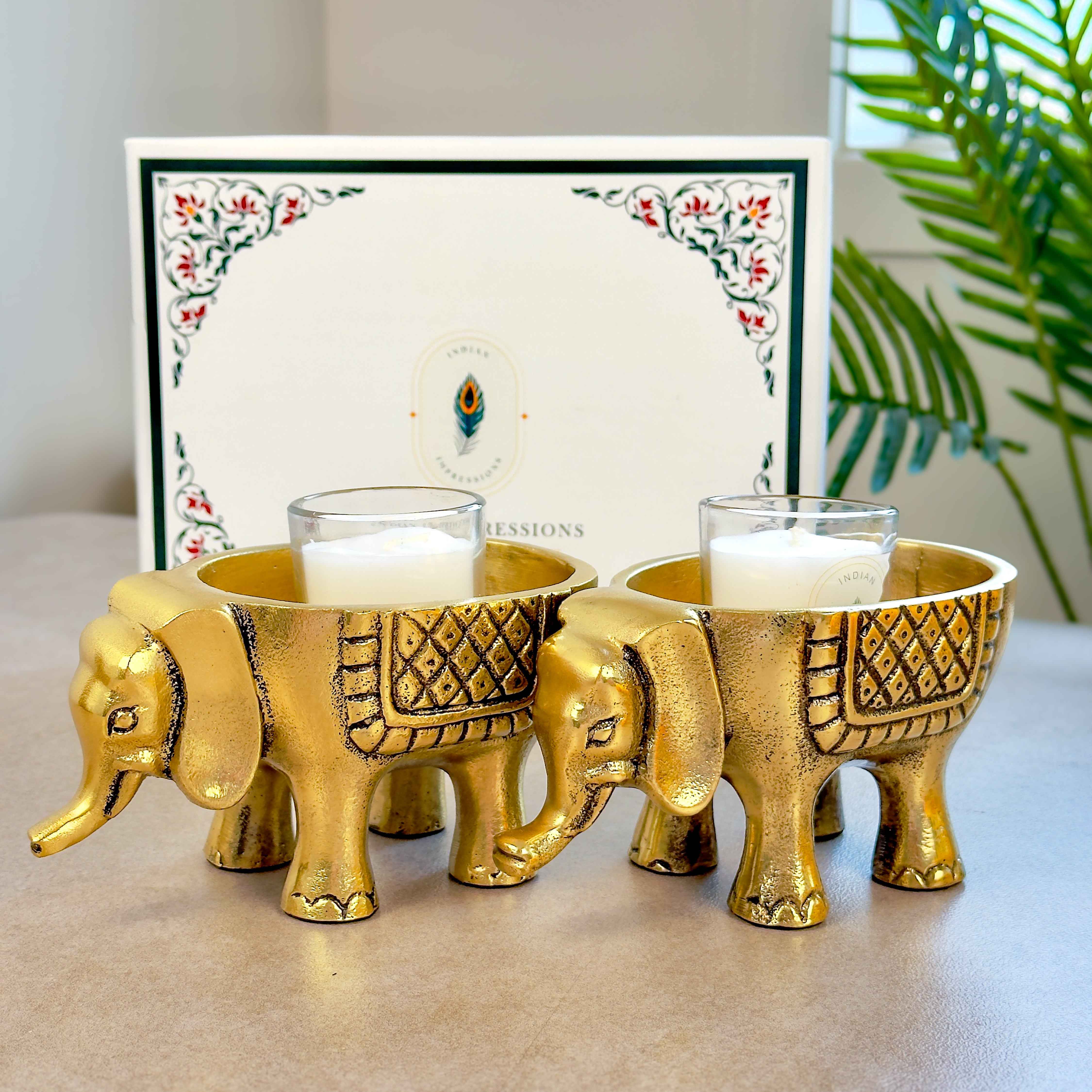 Elephant Antique Brass Finish with Gift Box