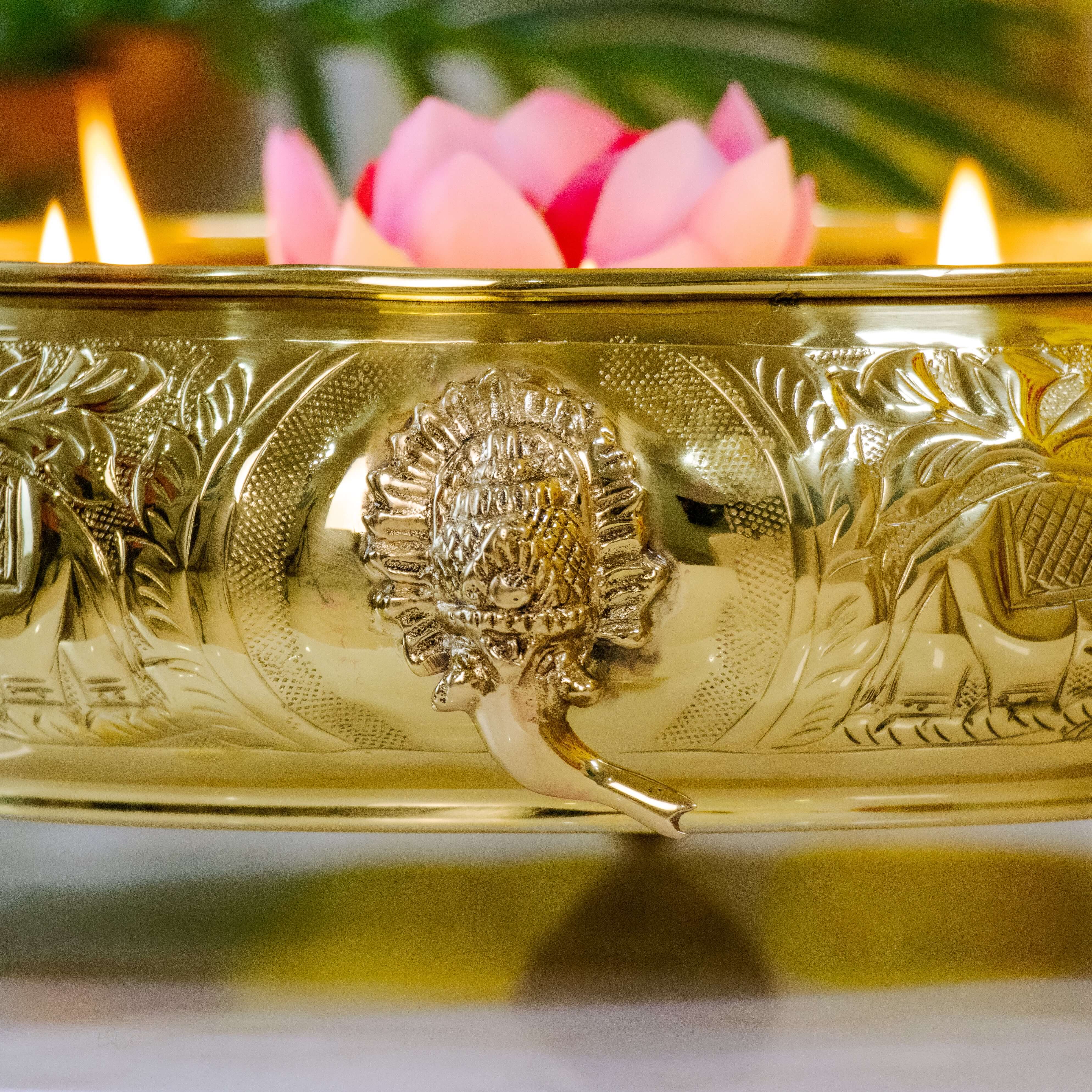 Gajgamini Brass Urli - Indian Impressions