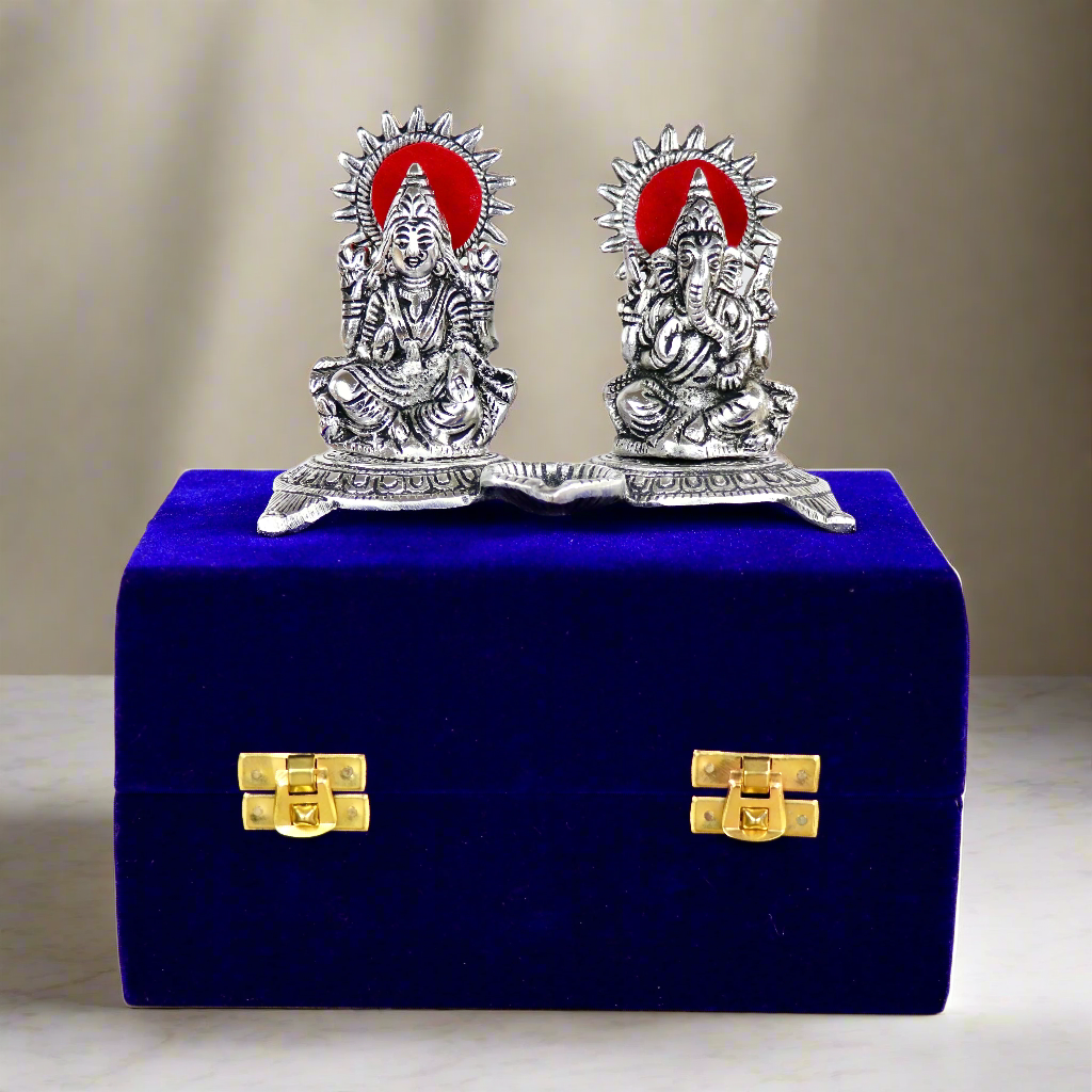 Ganesh Lakshmi Gift set - Silver
