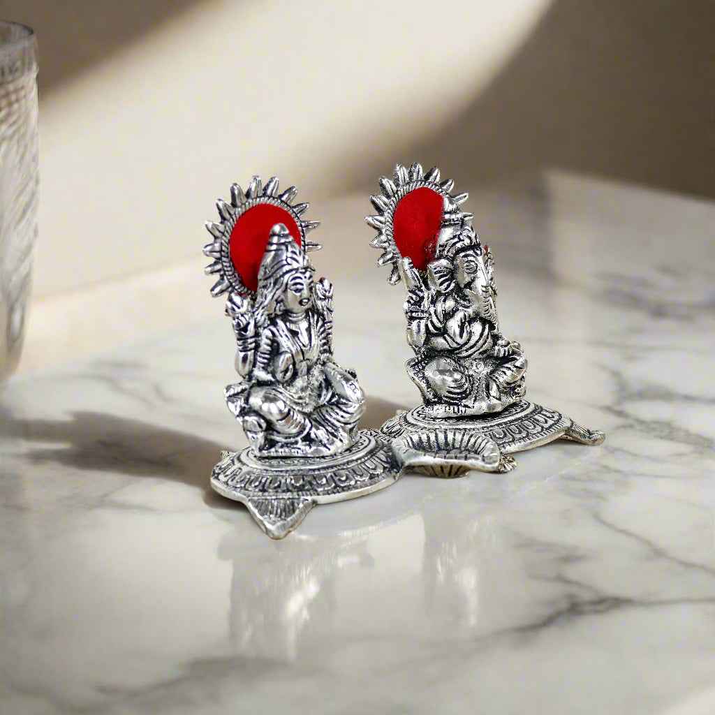 Ganesh Lakshmi Gift set - Silver