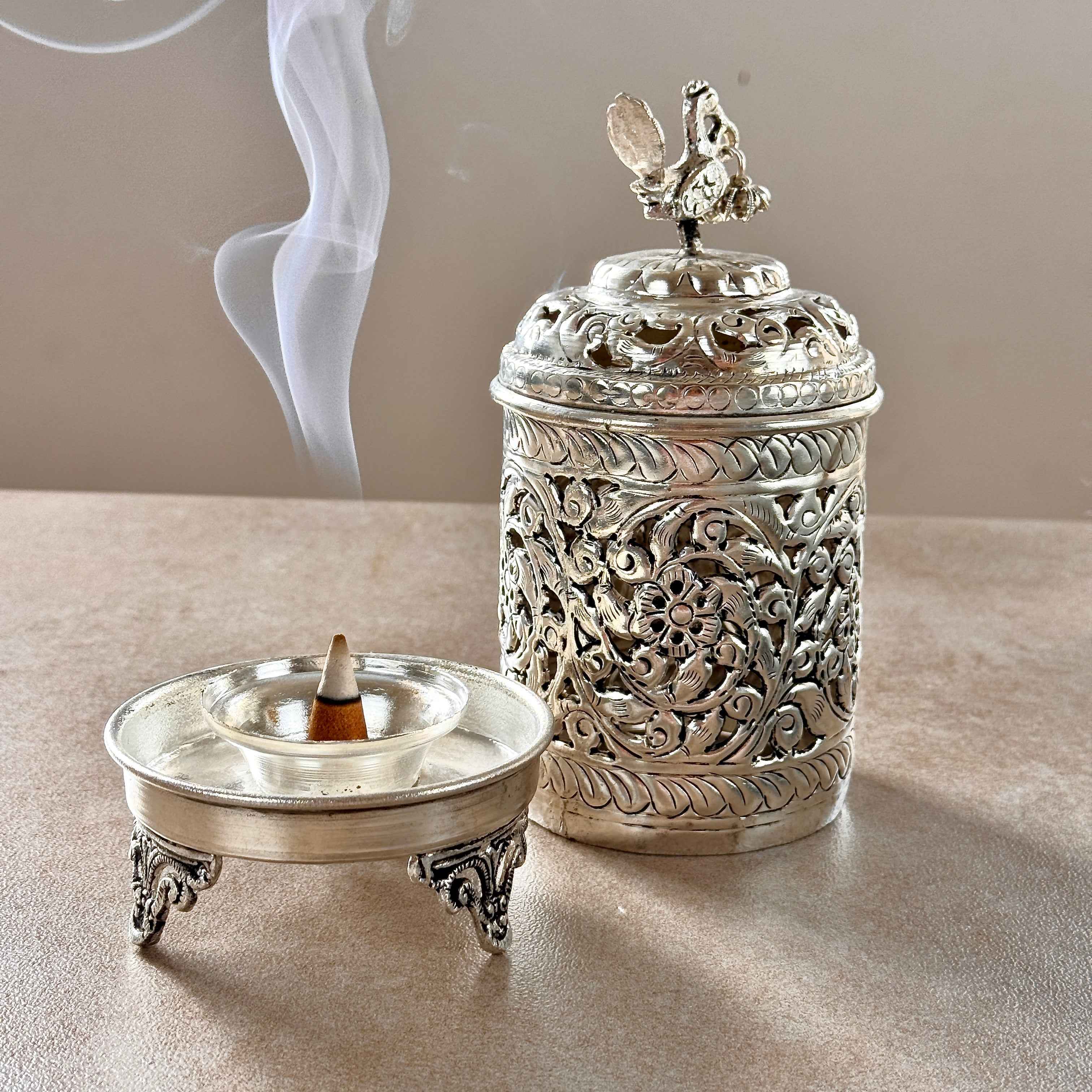 Mayur Jyoti Dhuna - German Silver