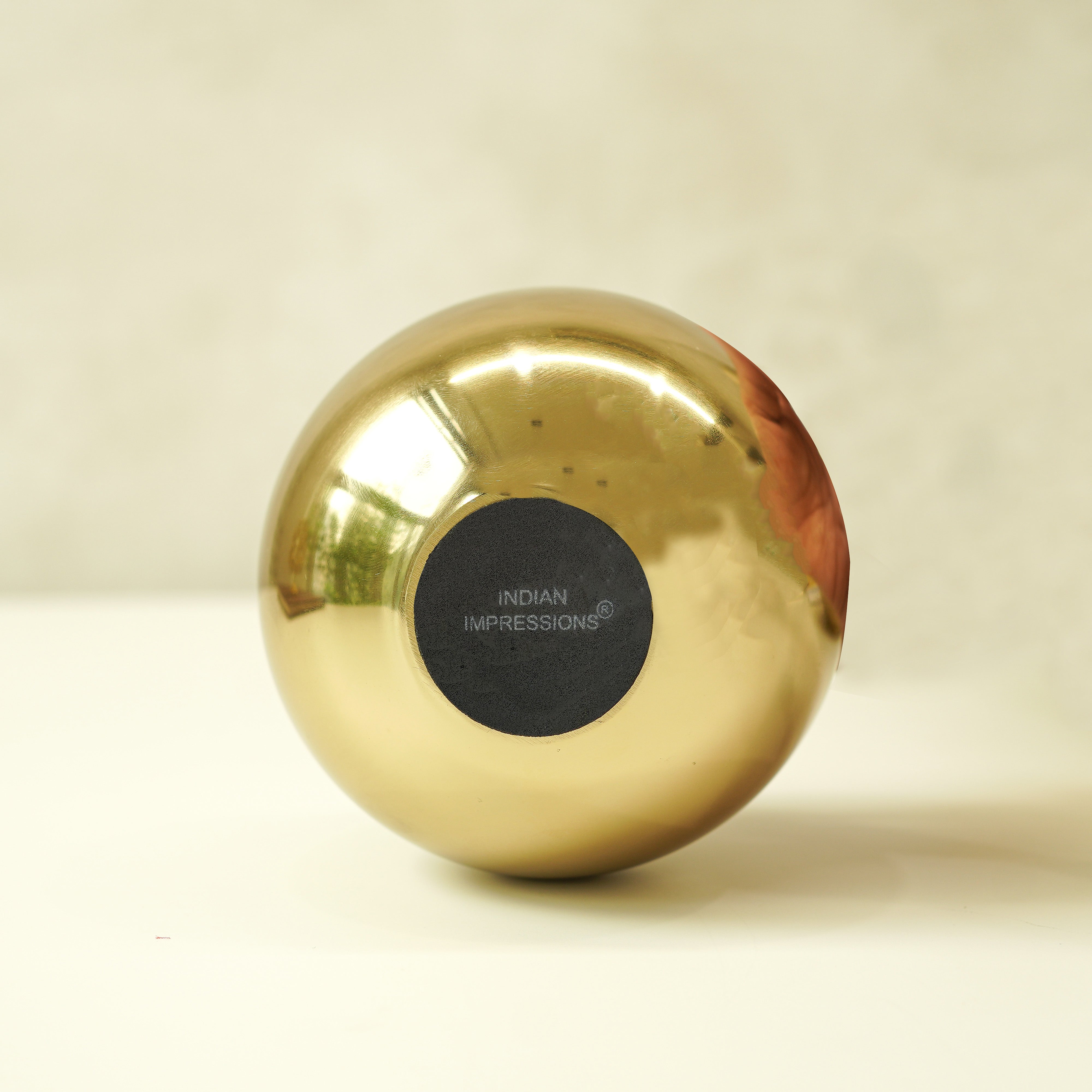 Metal Ball Flower Vase | Gold