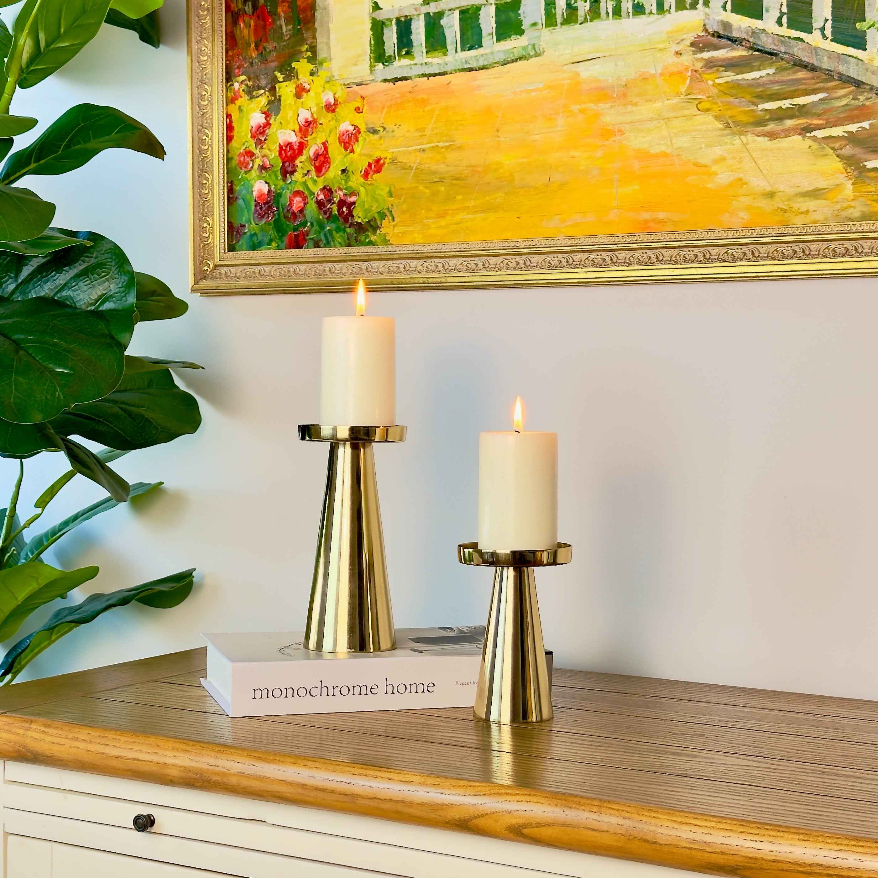 Metal Candle Holder - set of 2