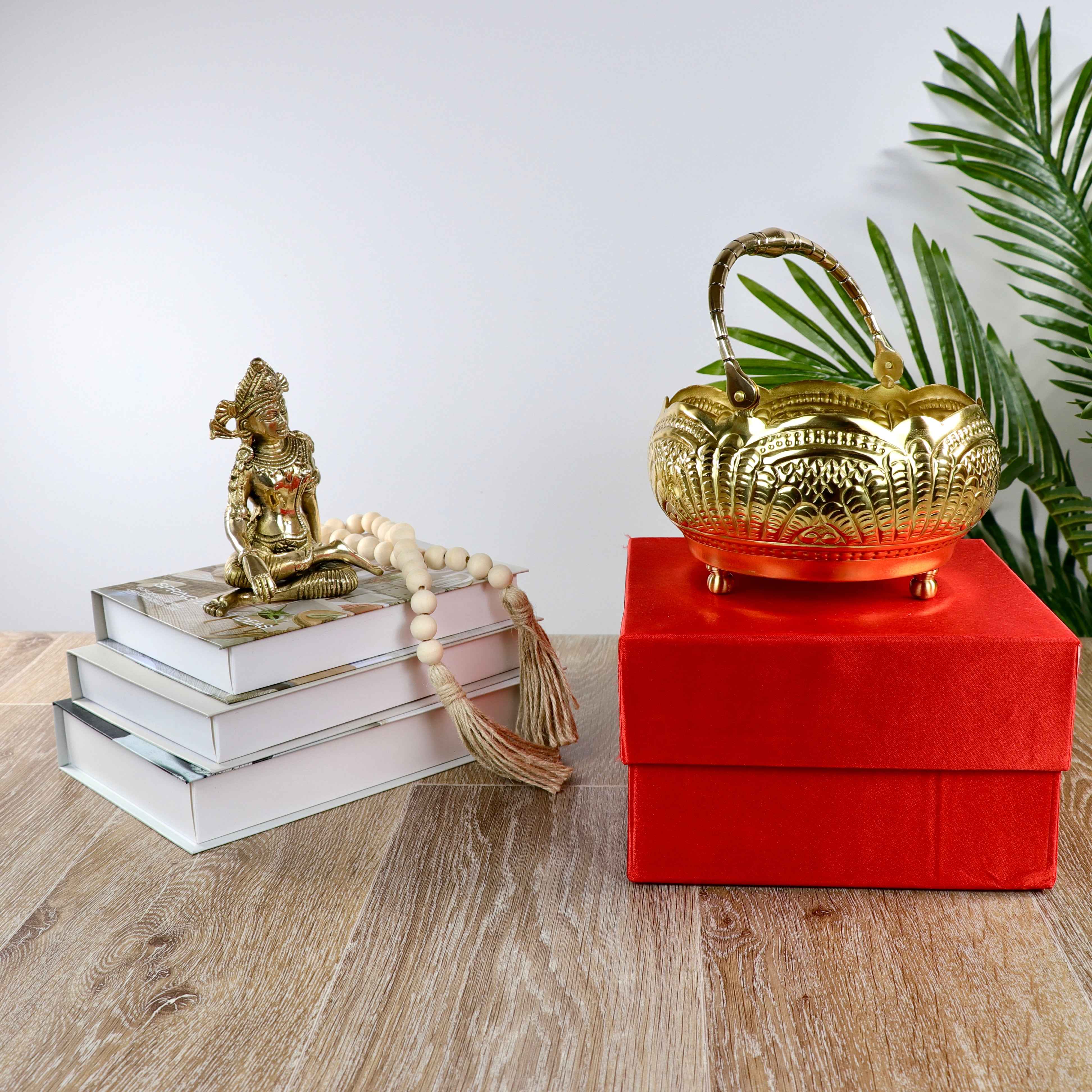 Brass Puspam Basket with gift box