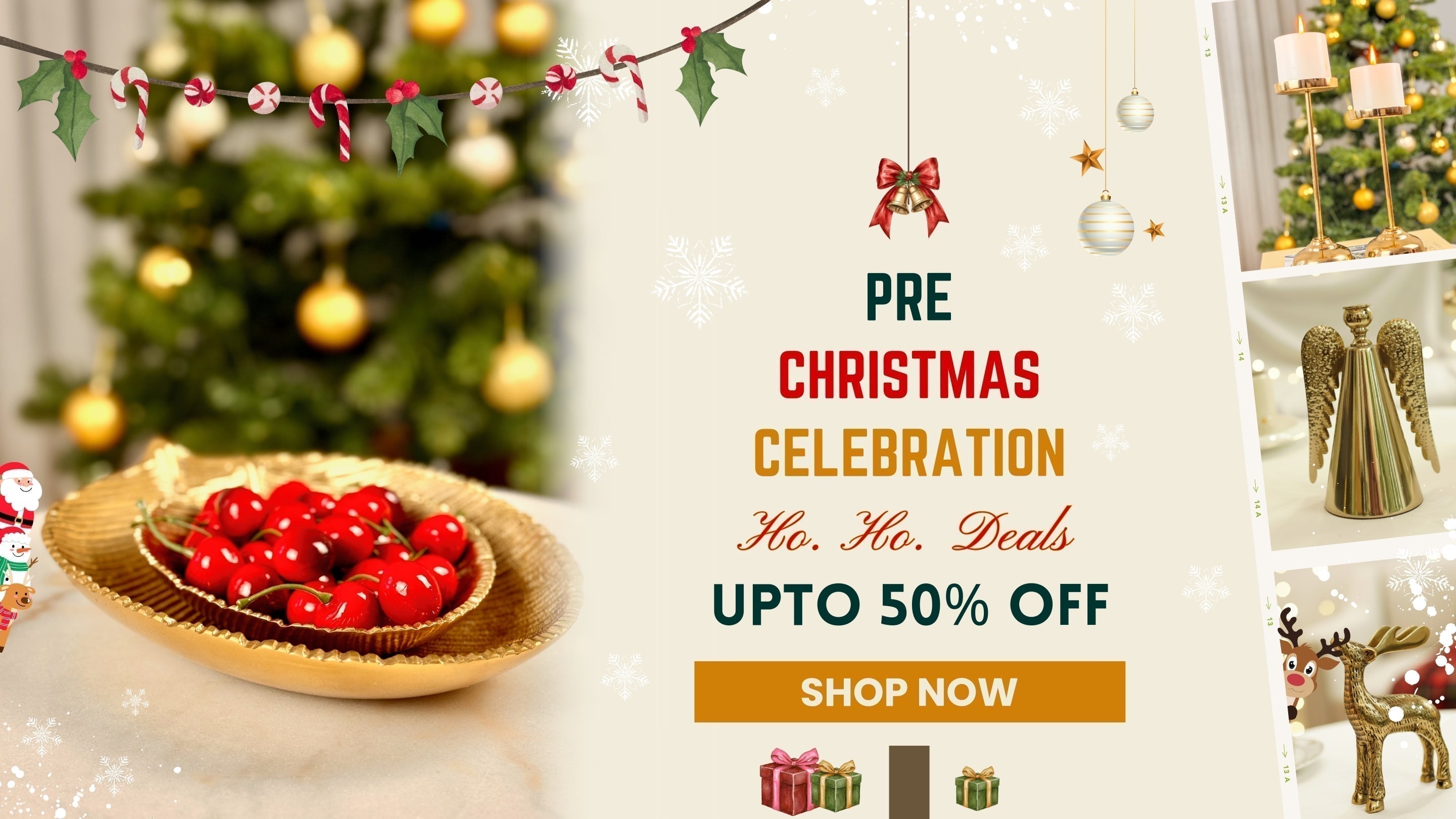 Decorate Festive Spaces with Stylish Home Accents from the Christmas Sale