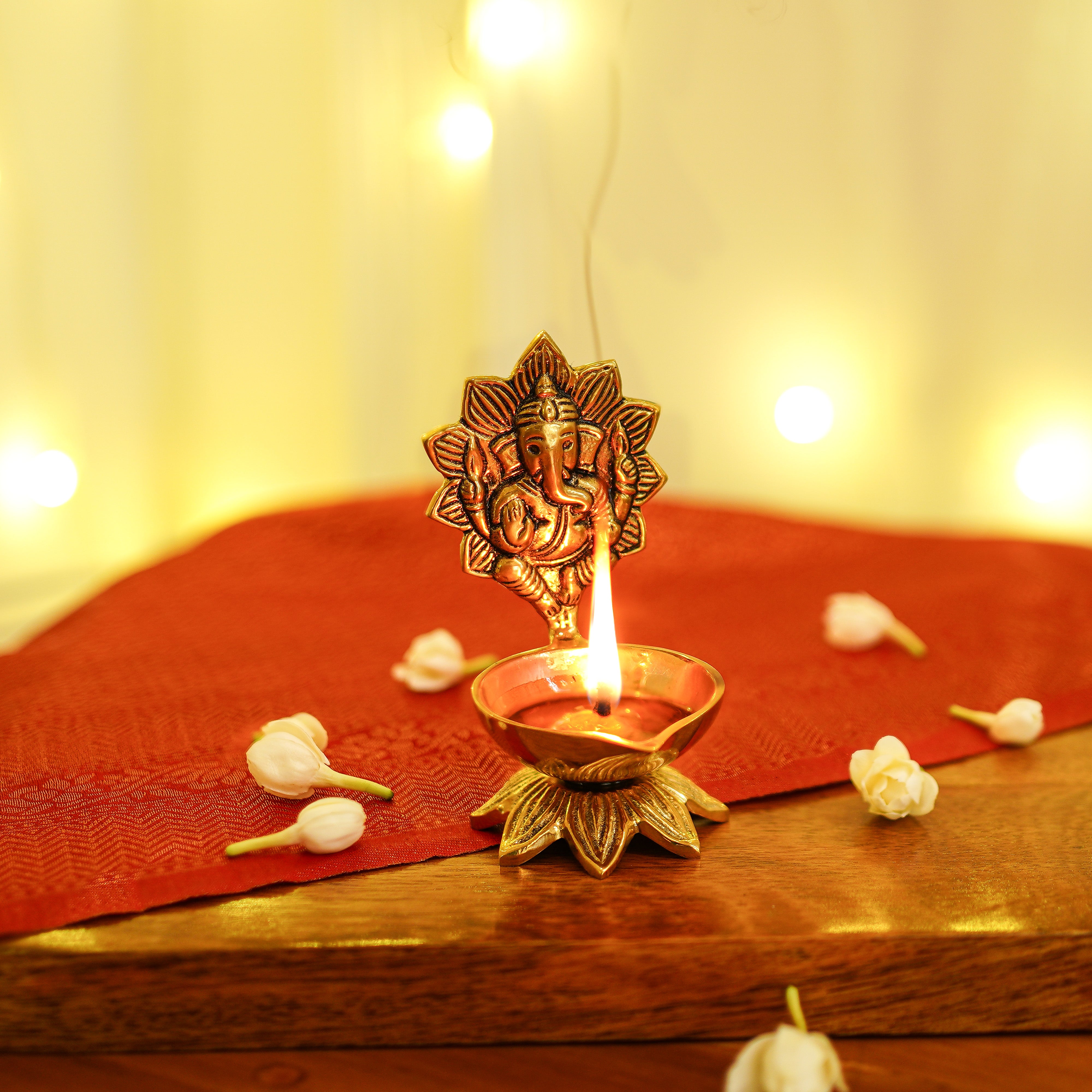 Brass Ganesha Diya