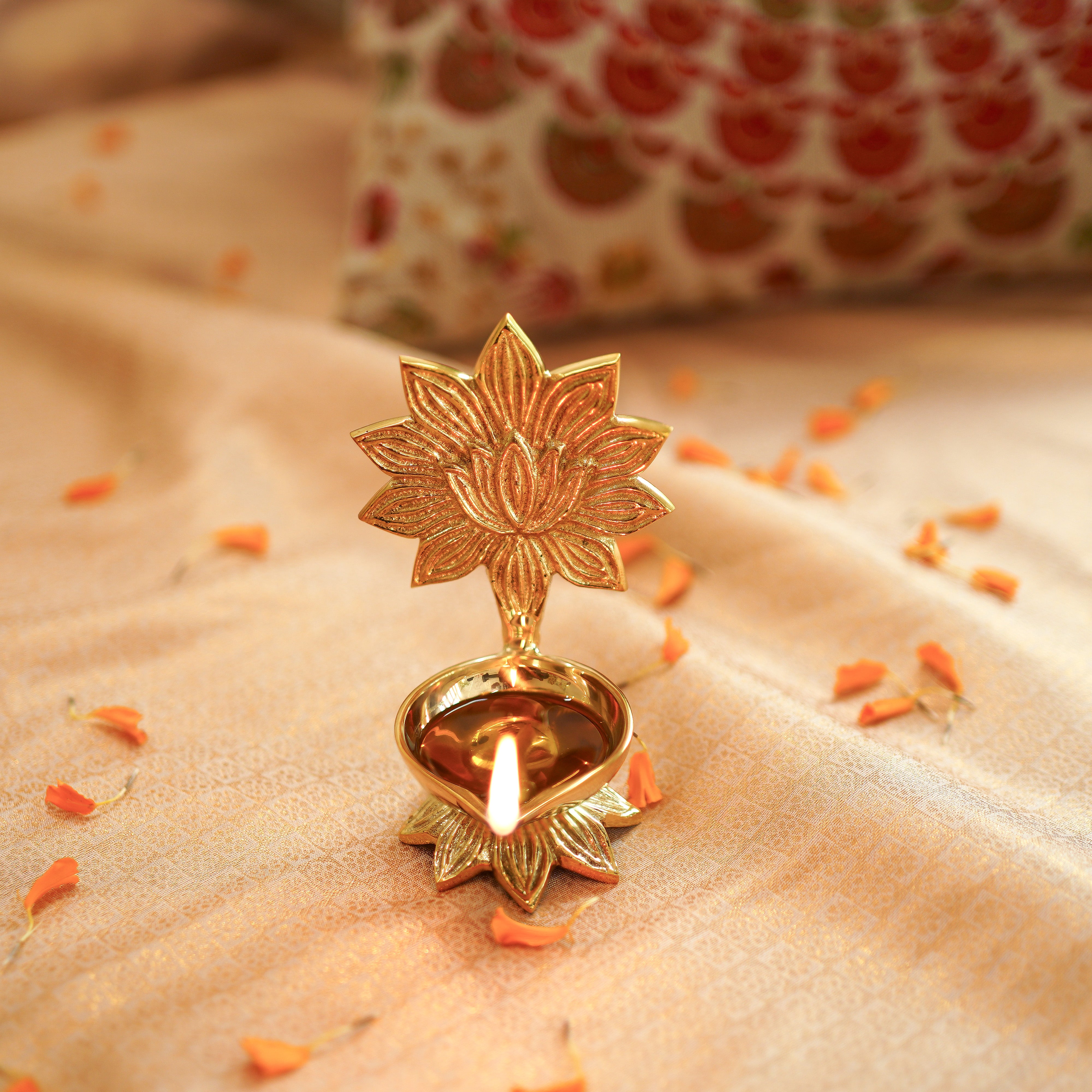 Brass Kamal Diya