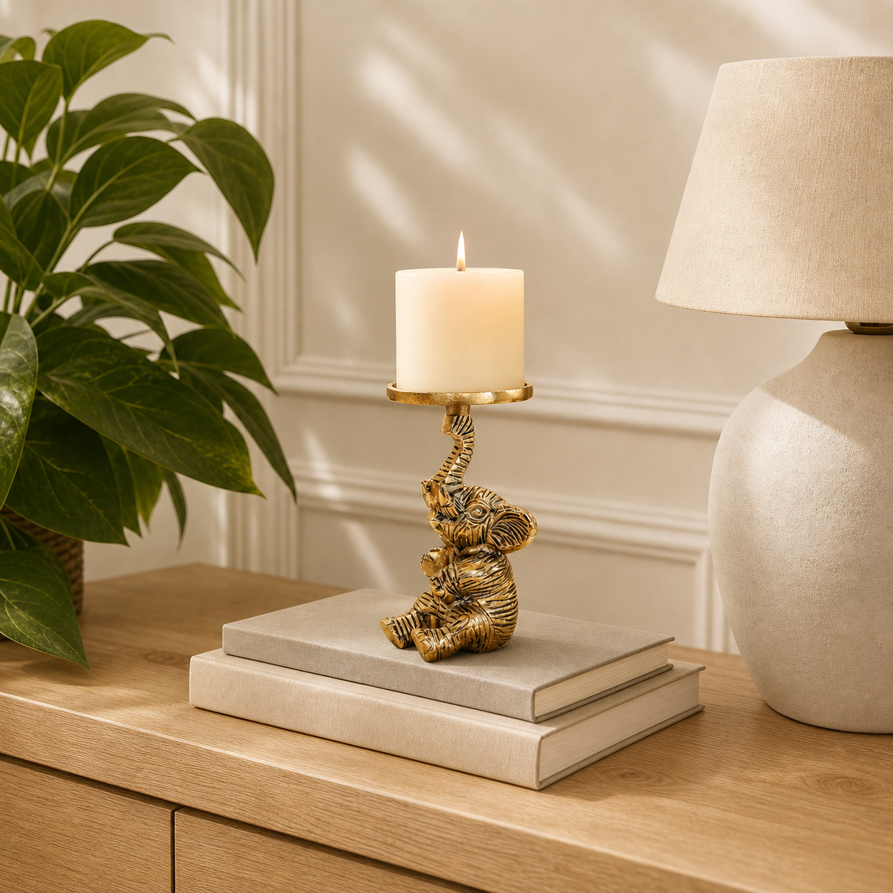 Adorable Baby Elephant Candle Holder