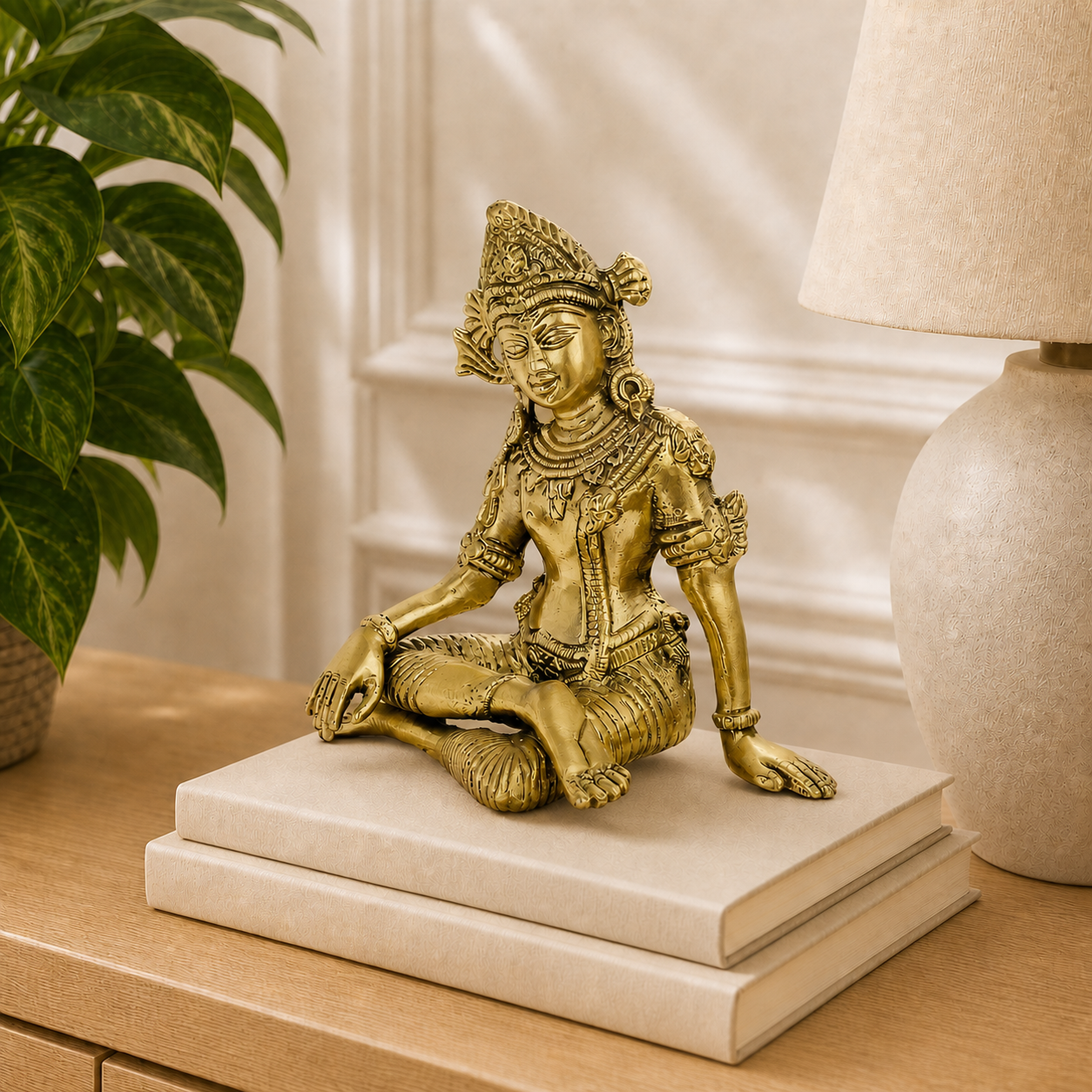 Brass Indra Dev Idol