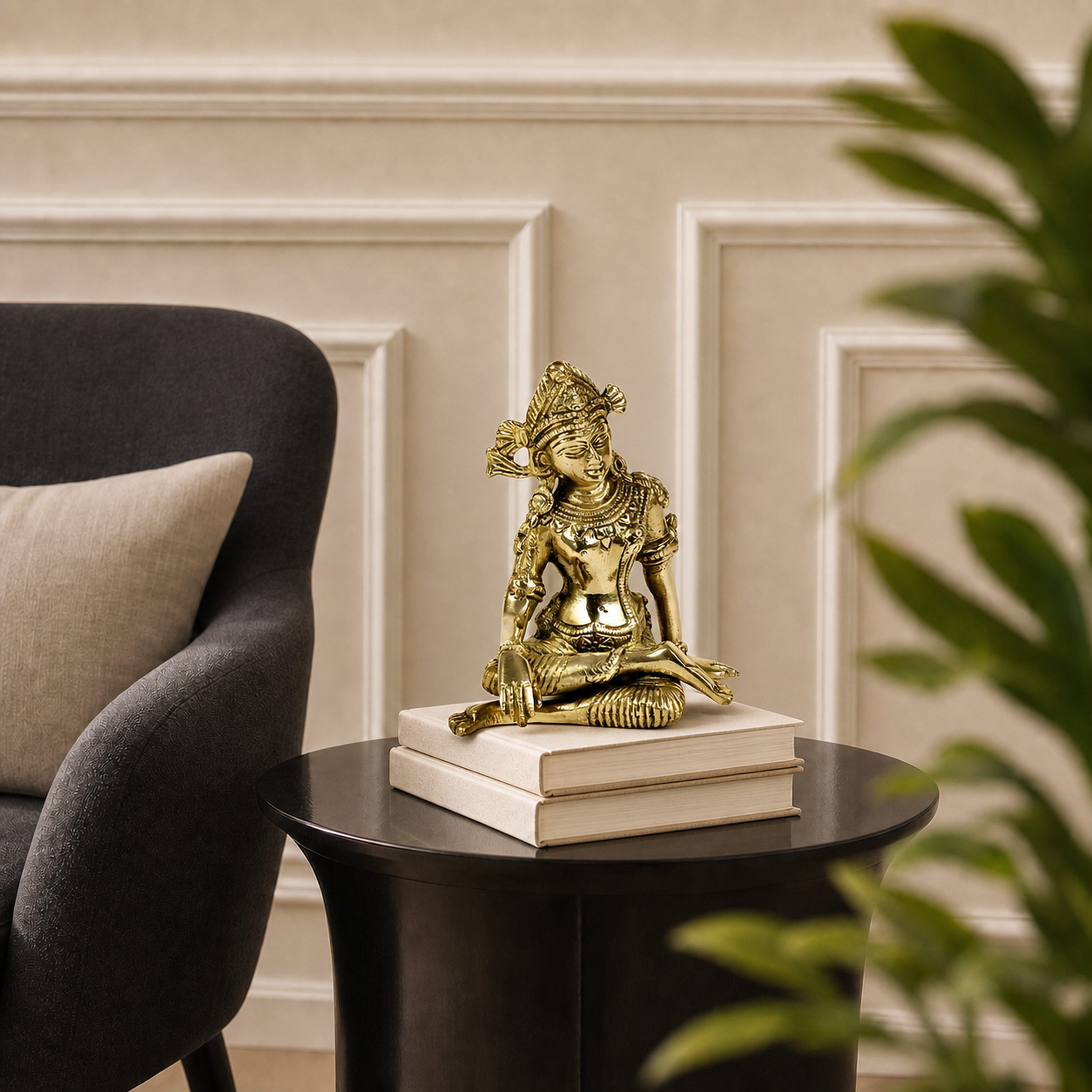 Brass Indra Dev Idol