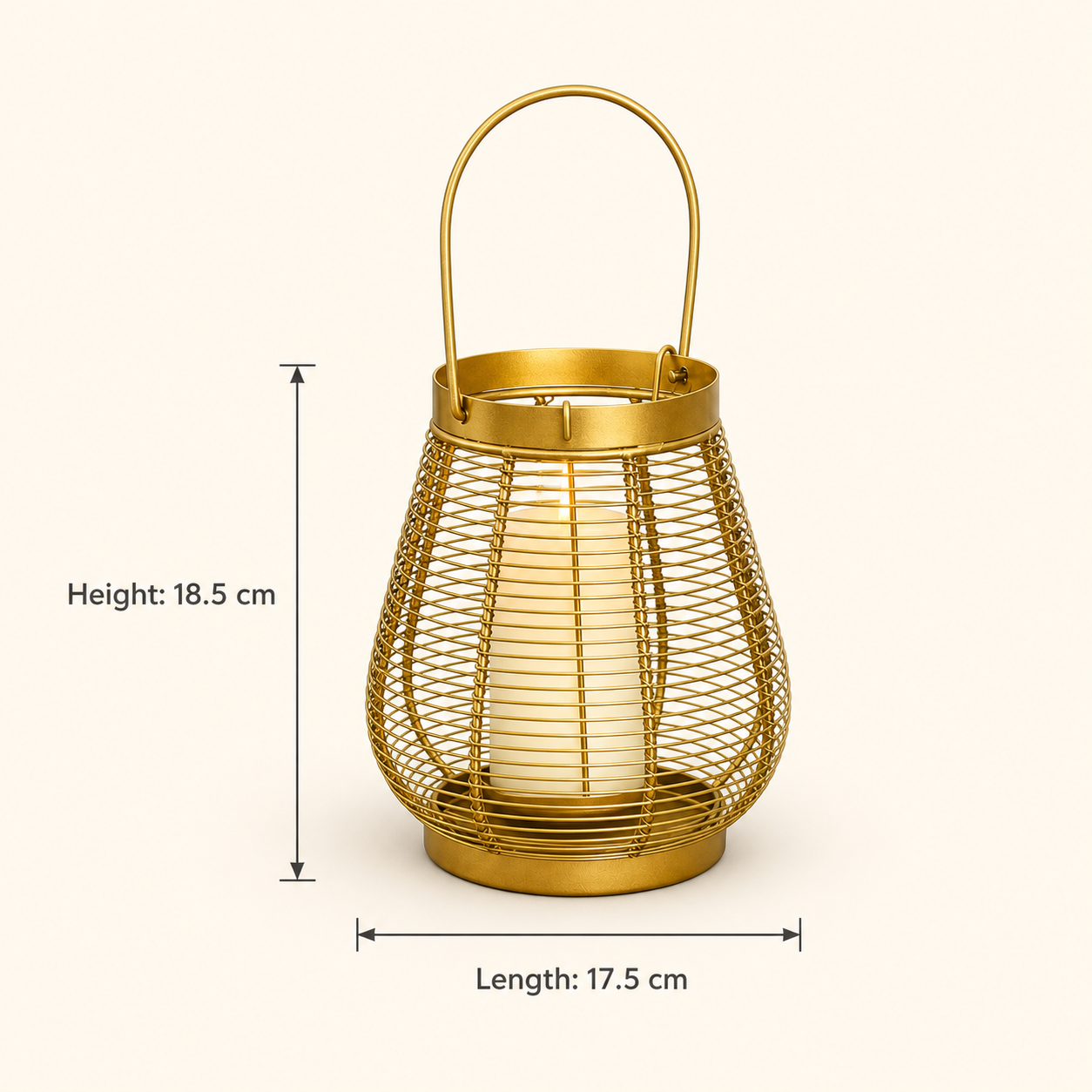 Metal Cage Candle Lantern