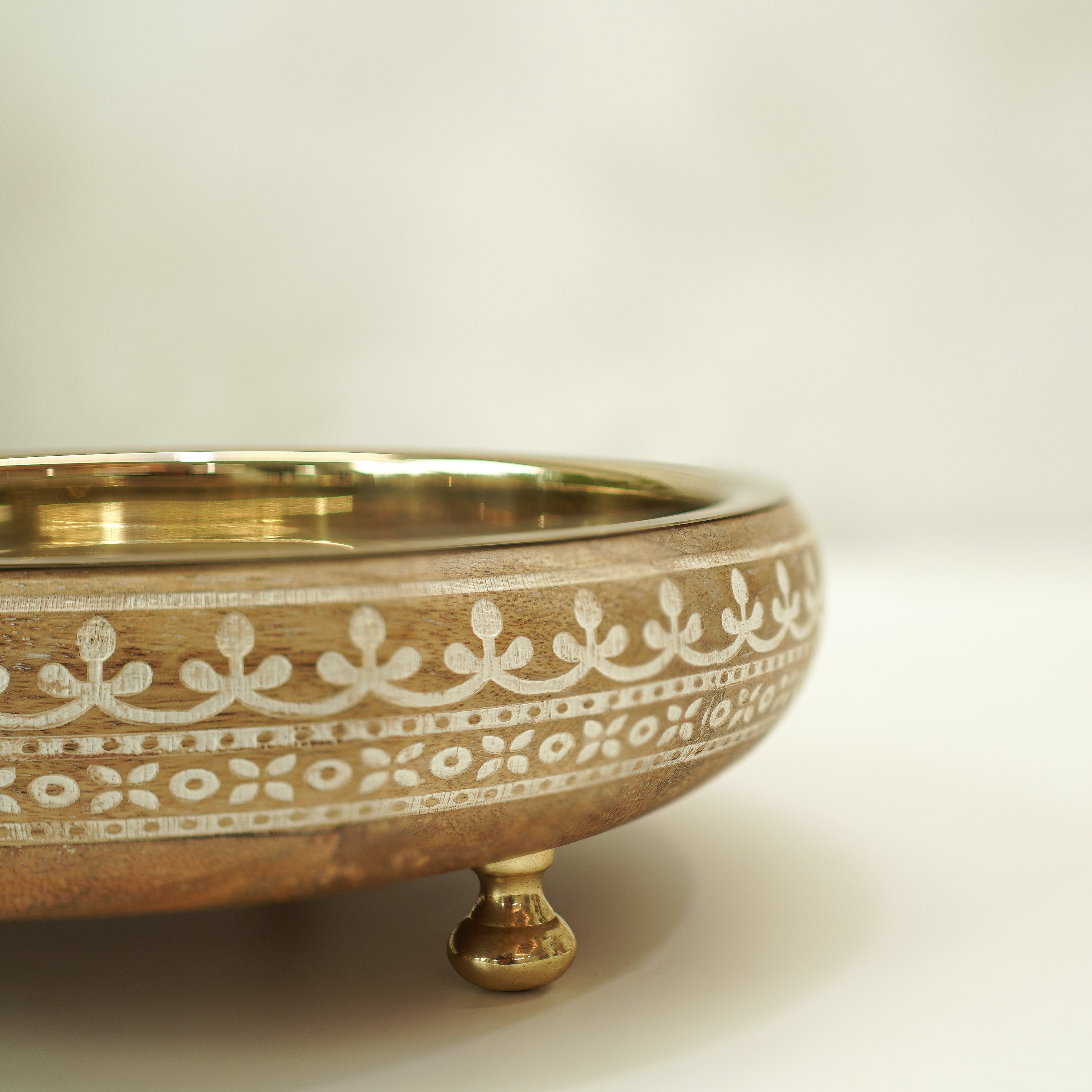 Virasat  Urli | Wood & Stainless Steel