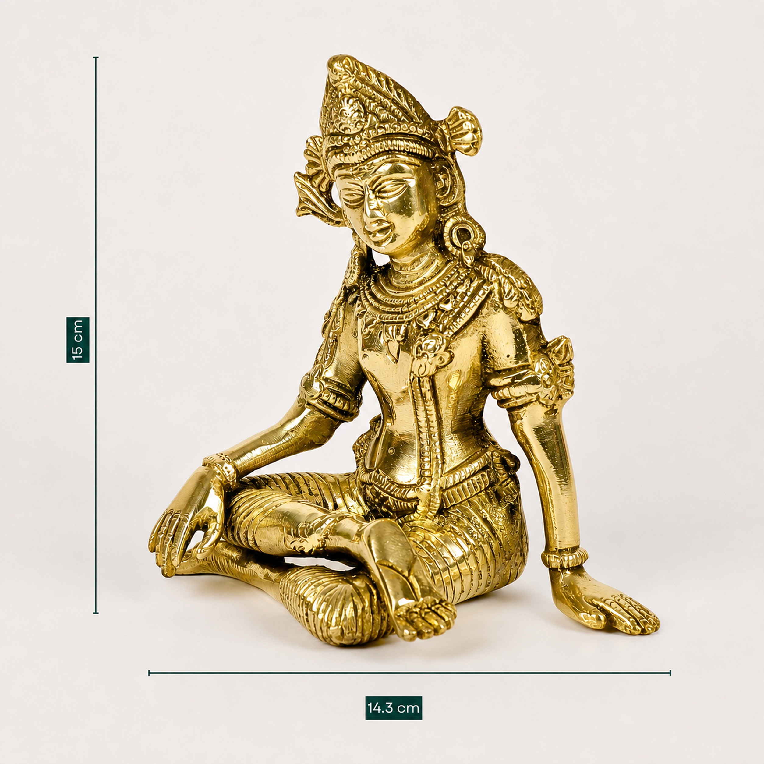 Brass Indra Dev Idol